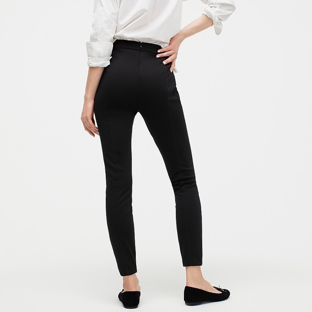 J Crew Black “Any Day” Pixie Stretch Ponte Legging Pant Sz M